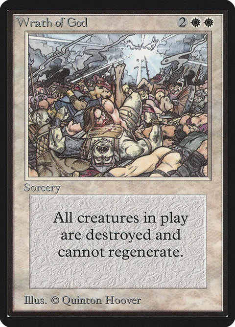Wrath of God, card 46 from Limited Edition Beta