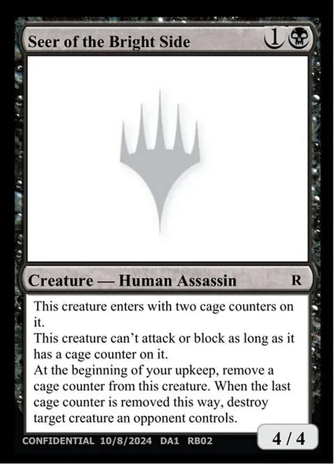 Seer of the Bright Side, card RB02 from Unknown Event