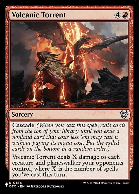 Volcanic Torrent, card OTC-184 from The List