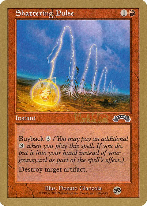 Shattering Pulse, card mlp102sb from World Championship Decks 1999
