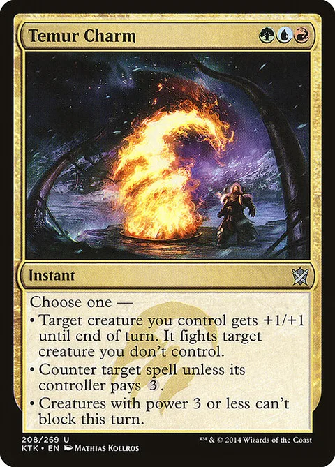 Temur Charm, carte 208 de Khans of Tarkir