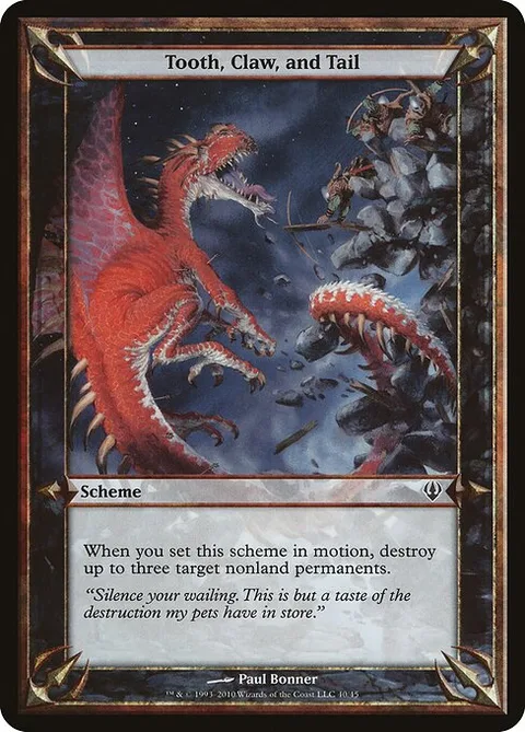 Tooth, Claw, and Tail, card 40★ from Archenemy Schemes