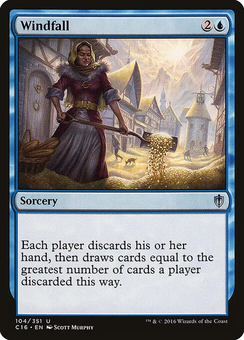 Windfall, carte 104 de Commander 2016