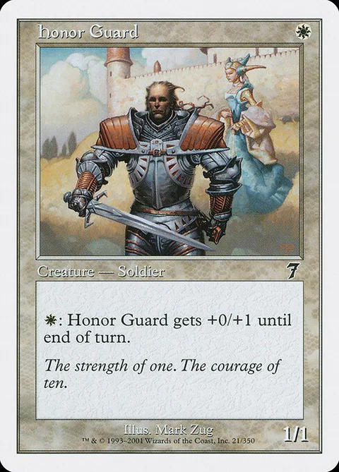 Honor Guard, card 21 from Seventh Edition