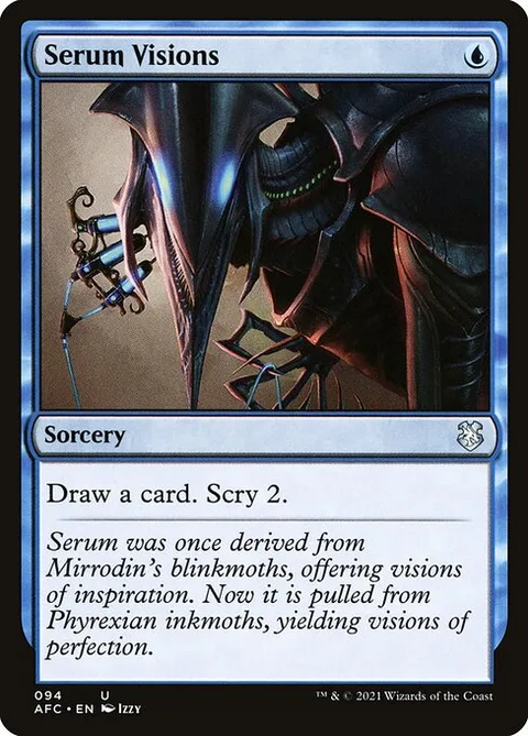 Serum Visions, card 94 from Forgotten Realms Commander