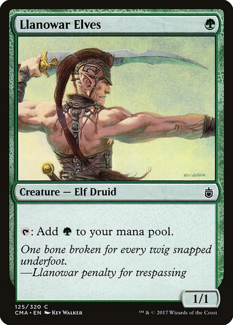Llanowar Elves, card 125 from Commander Anthology