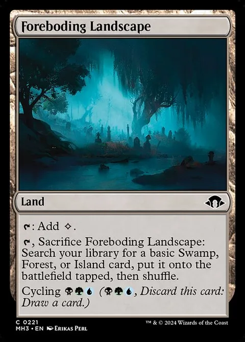 Foreboding Landscape, card 221 from Modern Horizons 3