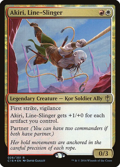 Akiri, Line-Slinger, card 26 from Commander 2016