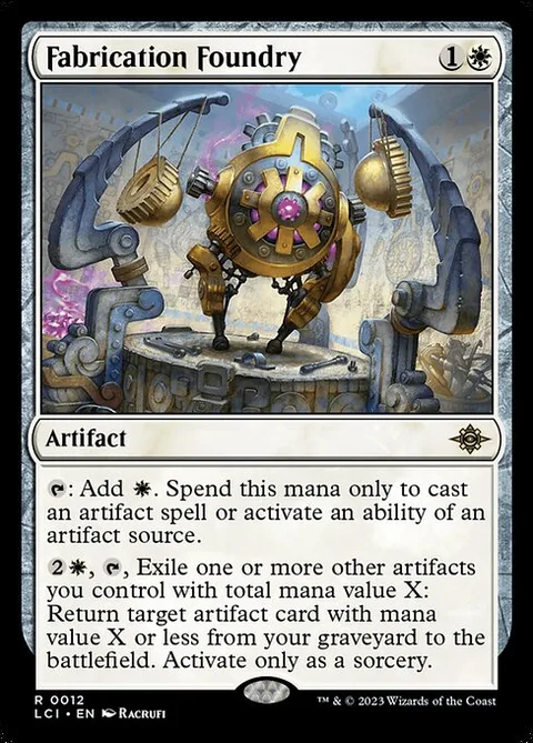 Fabrication Foundry, card 12 from The Lost Caverns of Ixalan
