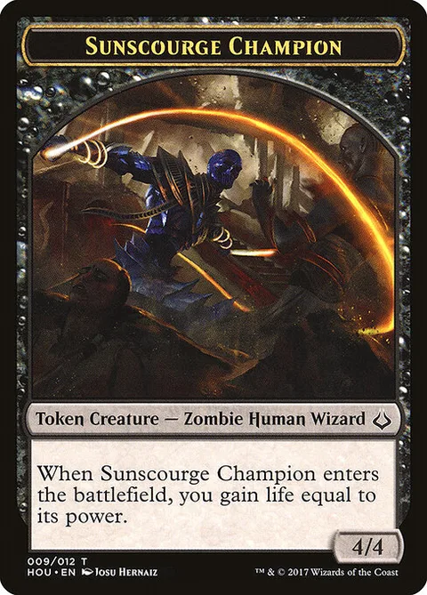 Sunscourge Champion, carte 9 de Hour of Devastation Tokens