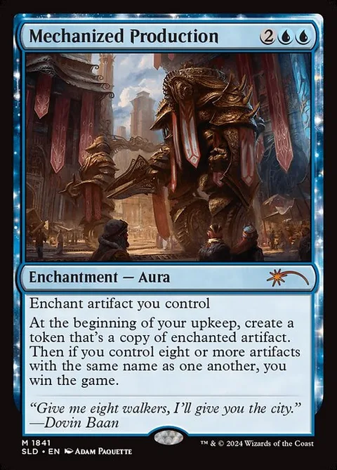 Mechanized Production, card 1841 from Secret Lair Drop