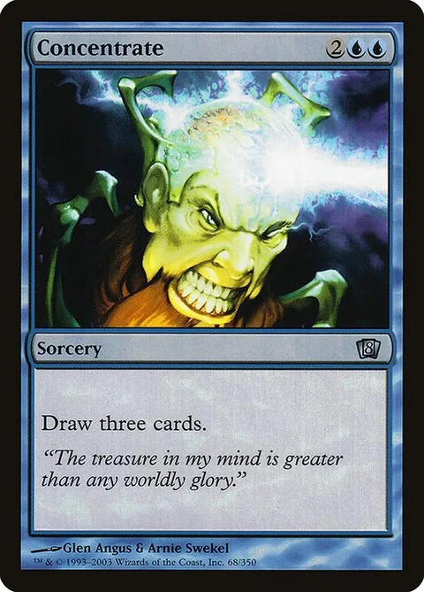 Concentrate, card 68★ from Eighth Edition
