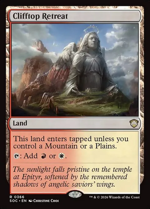 Clifftop Retreat, carte 366 de Secrets of Strixhaven Commander