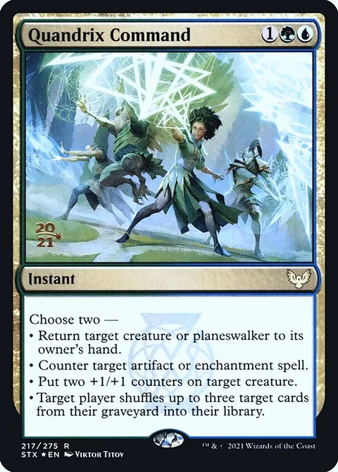 Quandrix Command, carte 217s de Strixhaven: School of Mages Promos