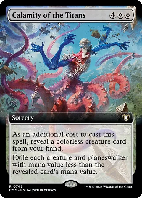 Calamity of the Titans, card 745 from Commander Masters
