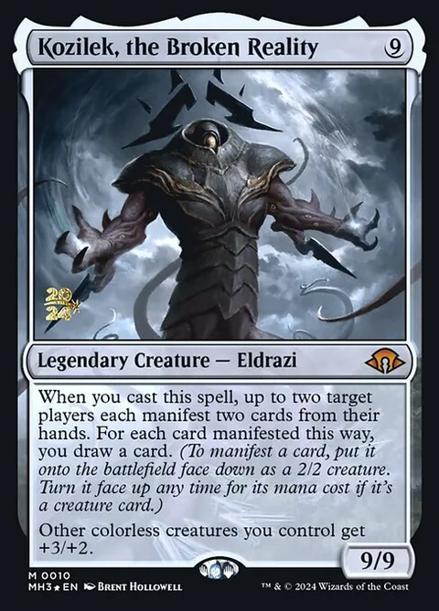 Kozilek, the Broken Reality, card 10s from Modern Horizons 3 Promos
