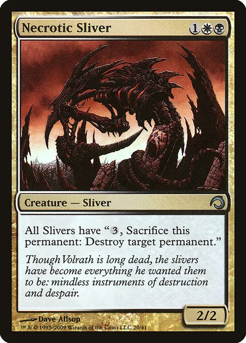 Necrotic Sliver, card 20 from Premium Deck Series: Slivers