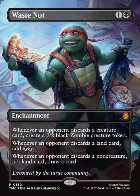 Waste Not, card 132 from Teenage Mutant Ninja Turtles Eternal
