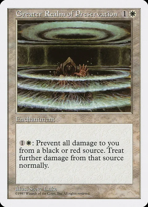 Greater Realm of Preservation, card 31 from Fifth Edition