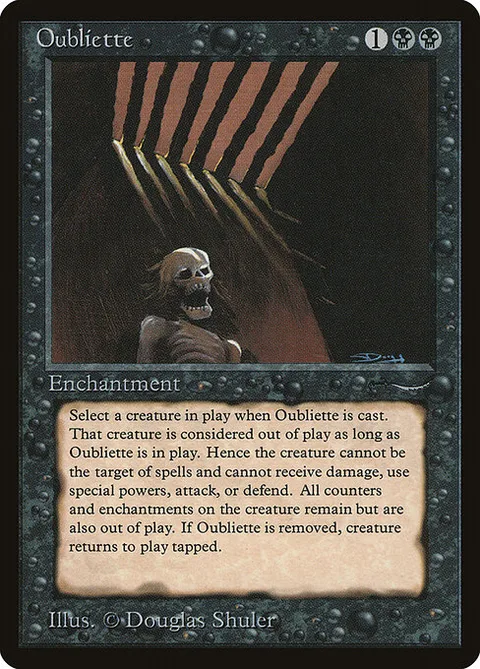 Oubliette, carte 31† de Arabian Nights