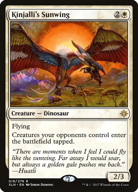 Kinjalli's Sunwing, card 19 from Ixalan