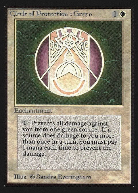 Circle of Protection: Green, carte 12 de Intl. Collectors' Edition