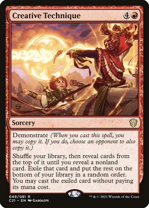 Creative Technique, card 49 from Commander 2021