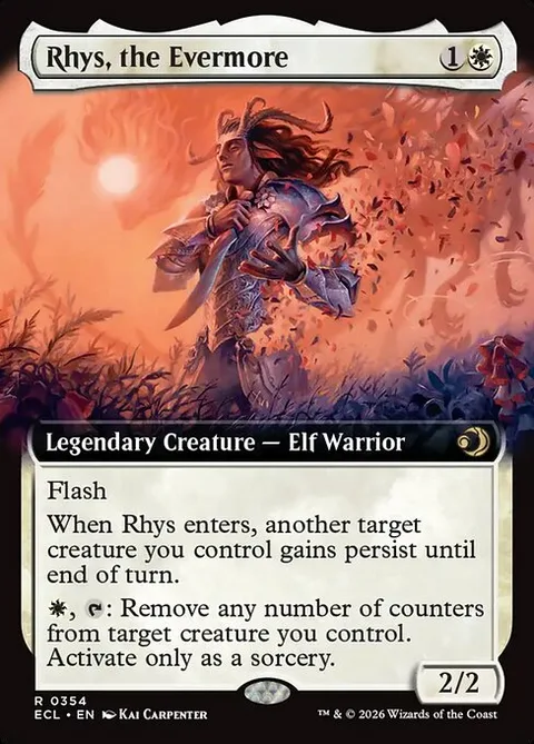 Rhys, the Evermore, carte 354 de Lorwyn Eclipsed