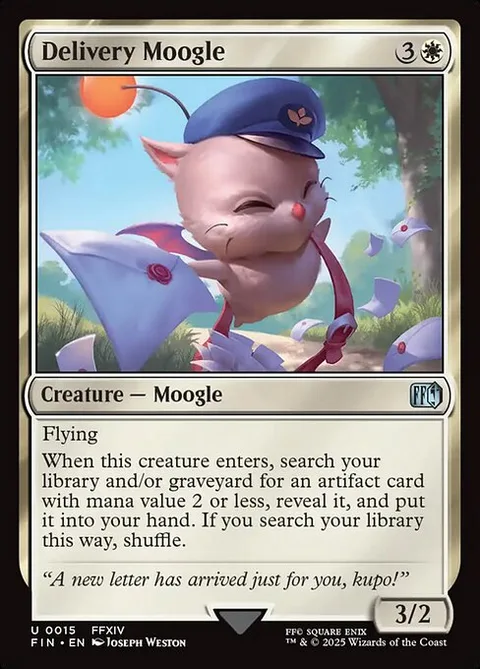 Delivery Moogle, card 15 from Final Fantasy