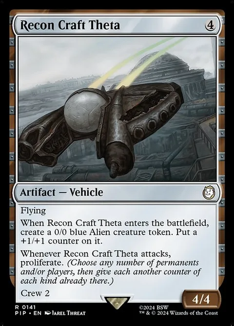 Recon Craft Theta, card 141 from Fallout