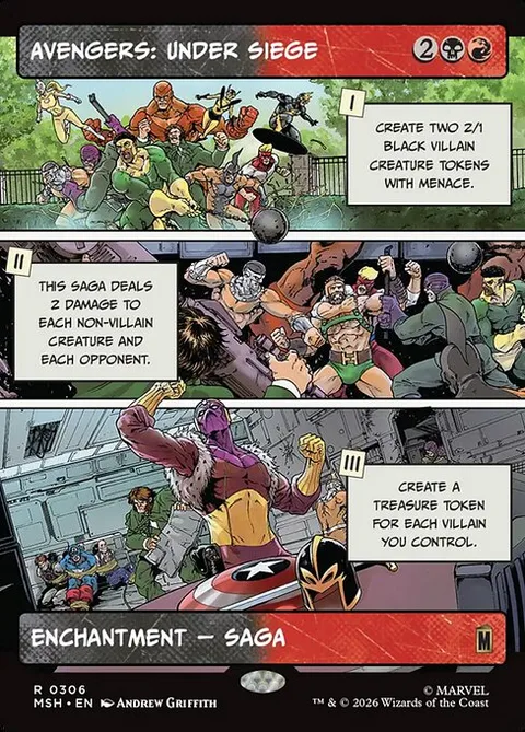 Avengers: Under Siege, card 306 from Marvel Super Heroes