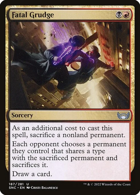 Fatal Grudge, carte 187 de Streets of New Capenna