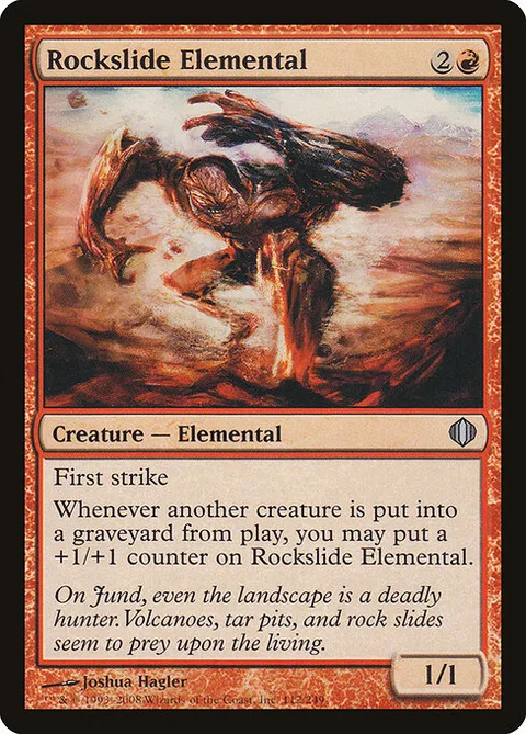 Rockslide Elemental, card 112 from Shards of Alara