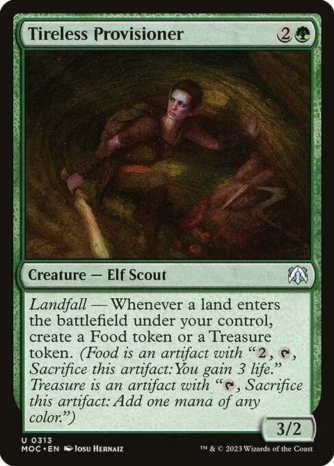 Tireless Provisioner, carte 313 de March of the Machine Commander