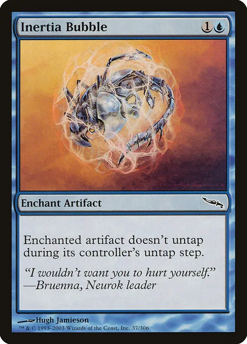 Inertia Bubble, card 37 from Mirrodin