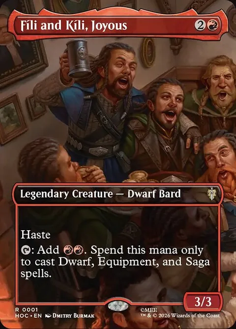 Fíli and Kíli, Joyous, card 1 from The Hobbit Eternal