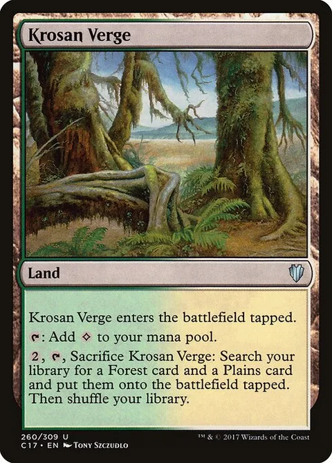 Krosan Verge, card 260 from Commander 2017