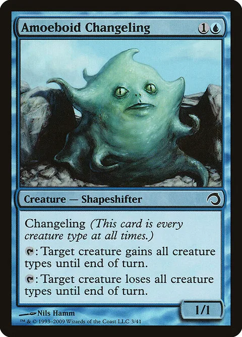 Amoeboid Changeling, card 3 from Premium Deck Series: Slivers