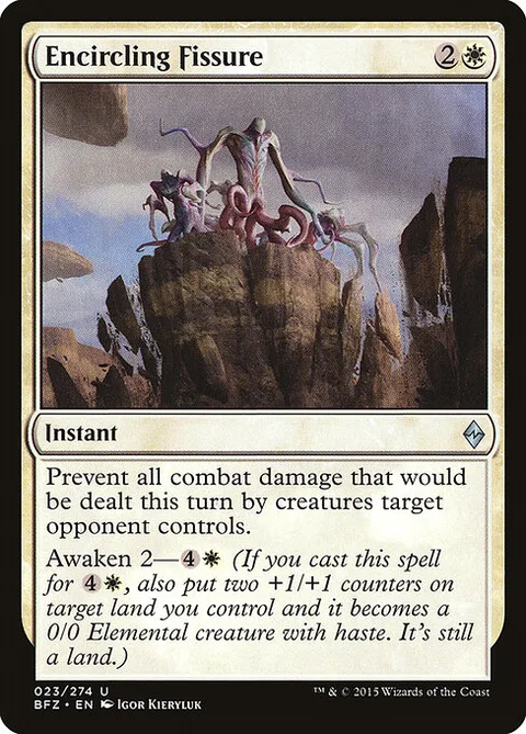 Encircling Fissure, carte 23 de Battle for Zendikar