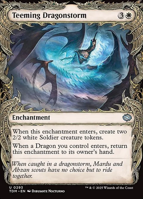 Teeming Dragonstorm, card 293 from Tarkir: Dragonstorm
