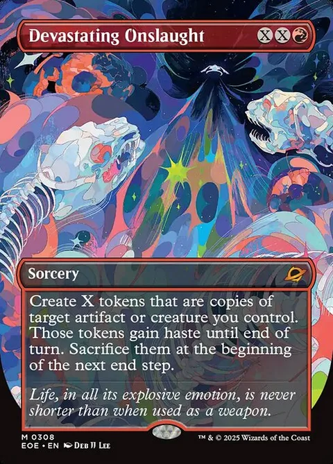 Devastating Onslaught, carte 308 de Edge of Eternities