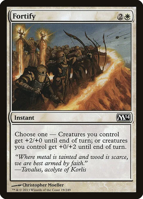 Fortify, card 19 from Magic 2014