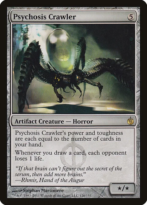 Psychosis Crawler, carte 126 de Mirrodin Besieged