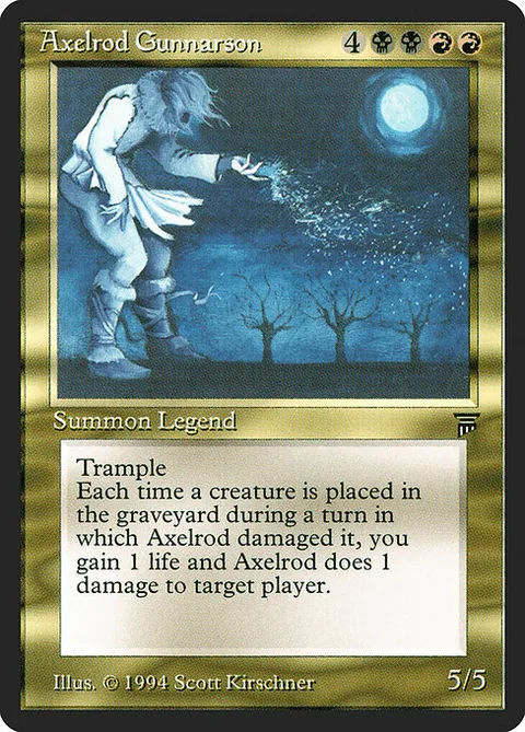 Axelrod Gunnarson, carte 219 de Legends