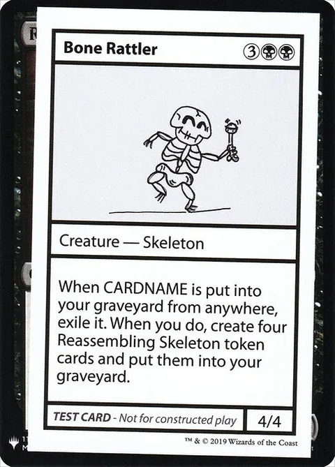 Bone Rattler, carte 35 de Mystery Booster Playtest Cards 2019