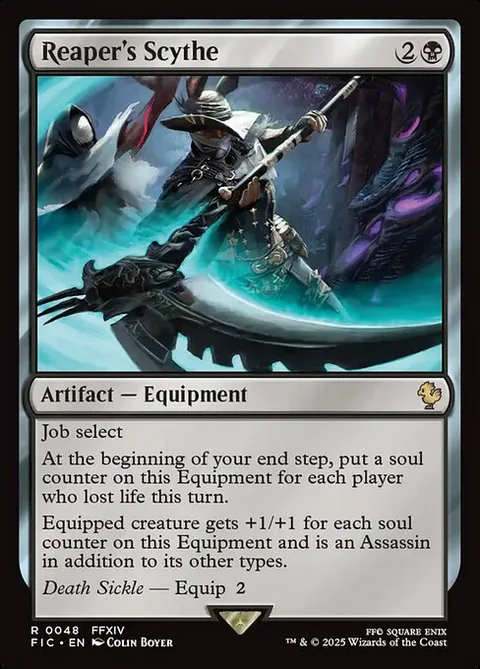 Reaper's Scythe, card 48 from Final Fantasy Commander