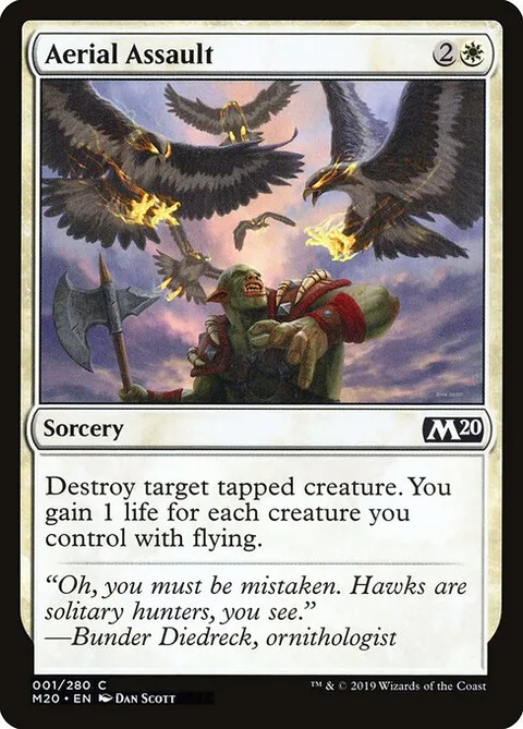 Aerial Assault, card 1 from Core Set 2020