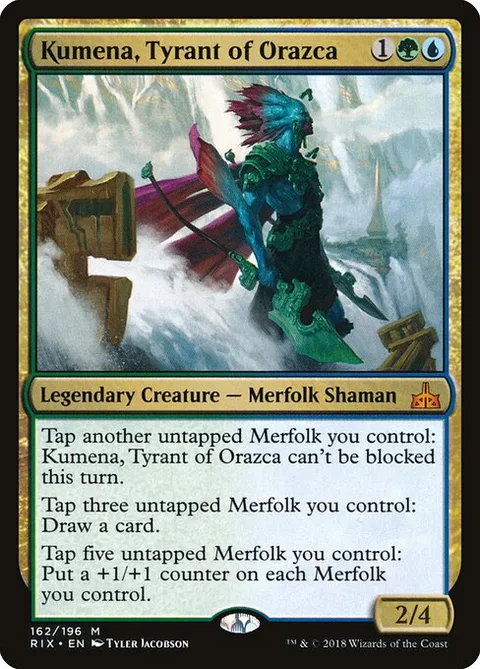 Kumena, Tyrant of Orazca, card 162 from Rivals of Ixalan
