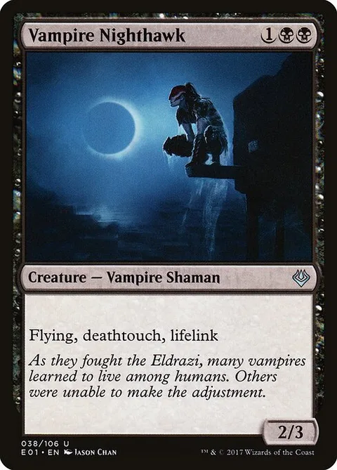 Vampire Nighthawk, card 38 from Archenemy: Nicol Bolas