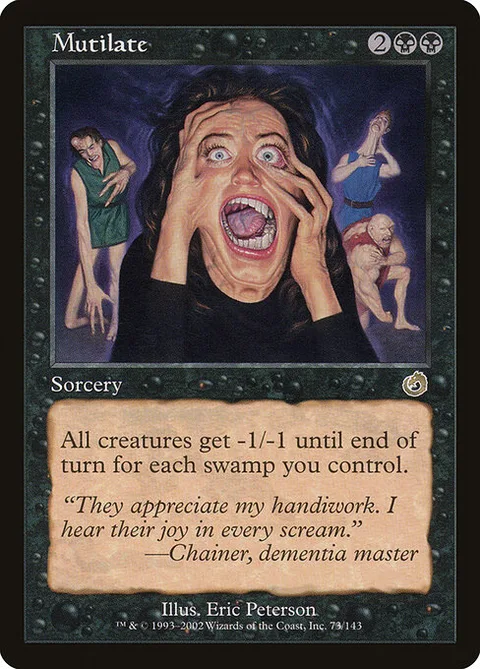 Mutilate, card 73 from Torment